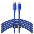 Baseus Crystal Shine USB-C / Lightning Kabel CAJY000303 - 2m - Blå
