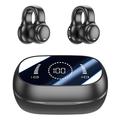 M47 Earclip Bone Conduction Trådløse Hovedtelefoner – Open-Ear, Bluetooth 5.3 - Sort