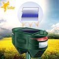 Udendørs ABS Solar Ultrasonic Animal Repeller Infrarød Sensor Have Gård Gård Dyreafvisende Enhed